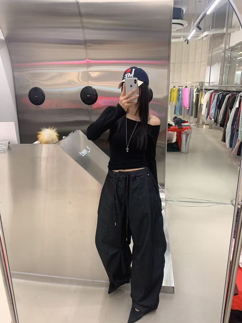 BADCALM東大門㊣直郵女裝新品職業休閑25秋冬真品熱賣長袖T恤BADCALM長袖T恤