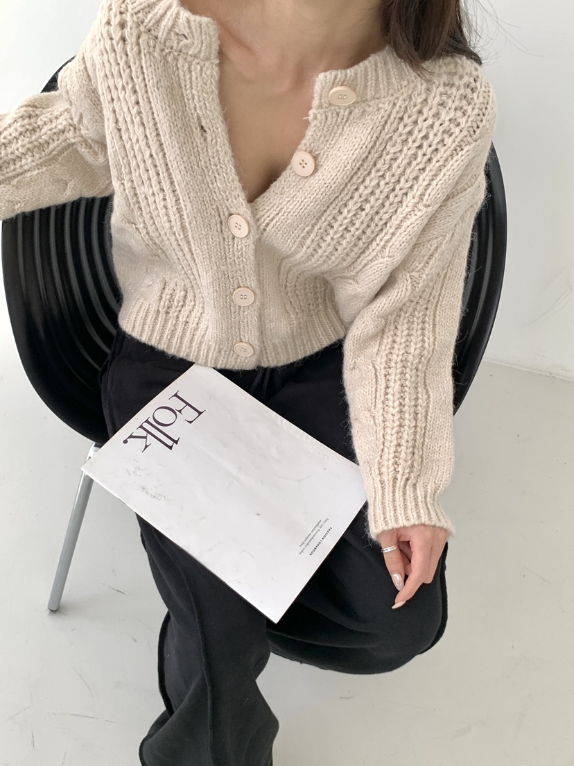 EIGHTGLOW東大門㊣實拍女裝新品時尚職業25秋冬針織衫羊毛開衫EIGHTGLOW針織衫