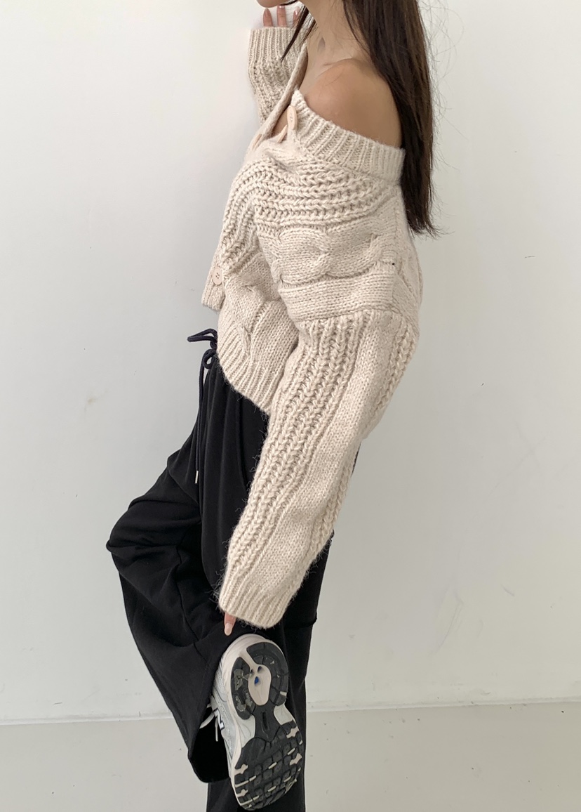 EIGHTGLOW東大門㊣實拍女裝新品時尚職業25秋冬針織衫羊毛開衫EIGHTGLOW針織衫