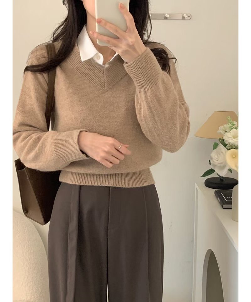 vol-ant韓國代購㊣女裝新款熱賣推薦25秋冬針織衫不含內搭VOLANT針織衫圖色6