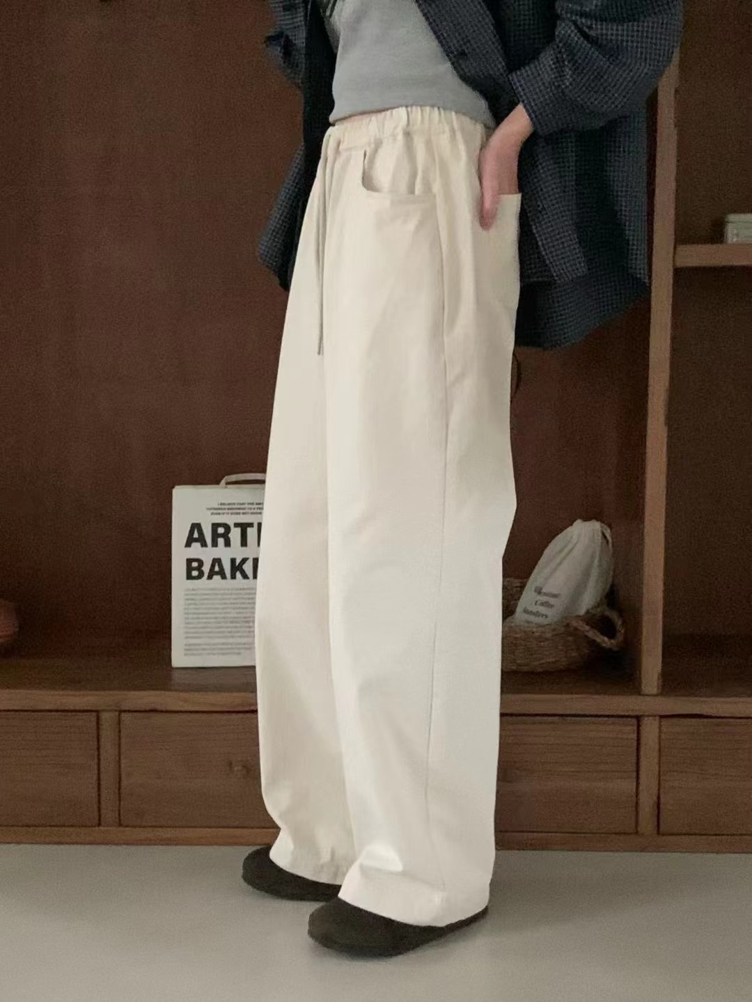 BILLOW東大門㊣實拍女士新款25秋冬時尚熱賣休閑休閑褲水洗棉BILLOW休閑褲