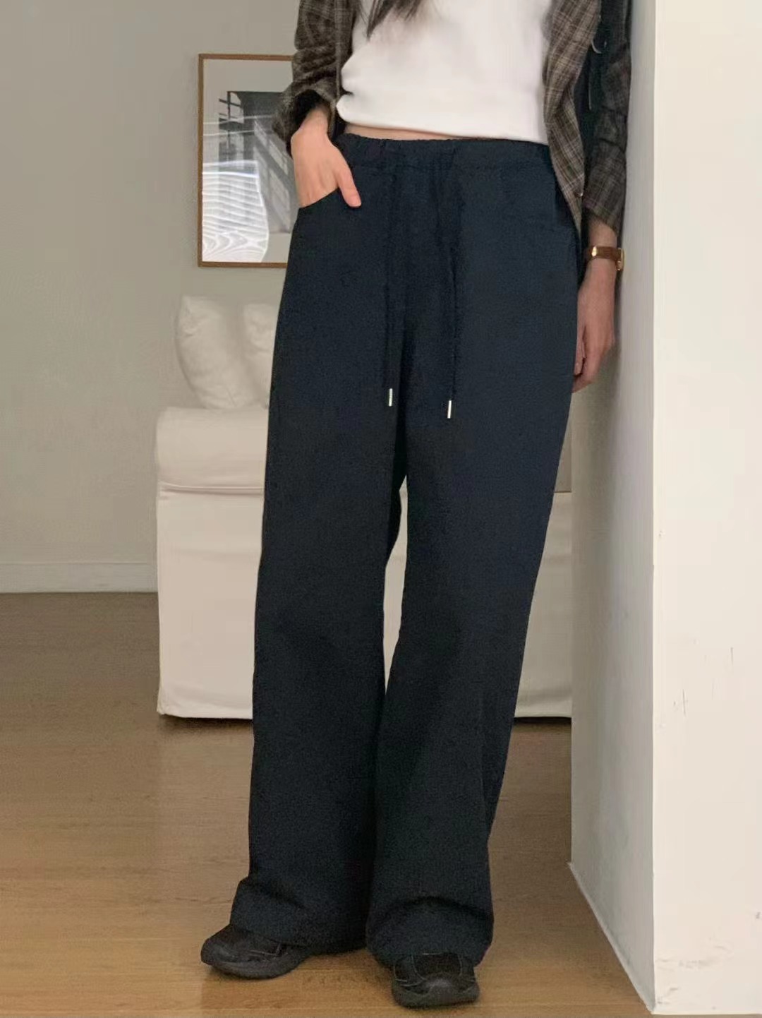 BILLOW東大門㊣實拍女士新款25秋冬時尚熱賣休閑休閑褲水洗棉BILLOW休閑褲