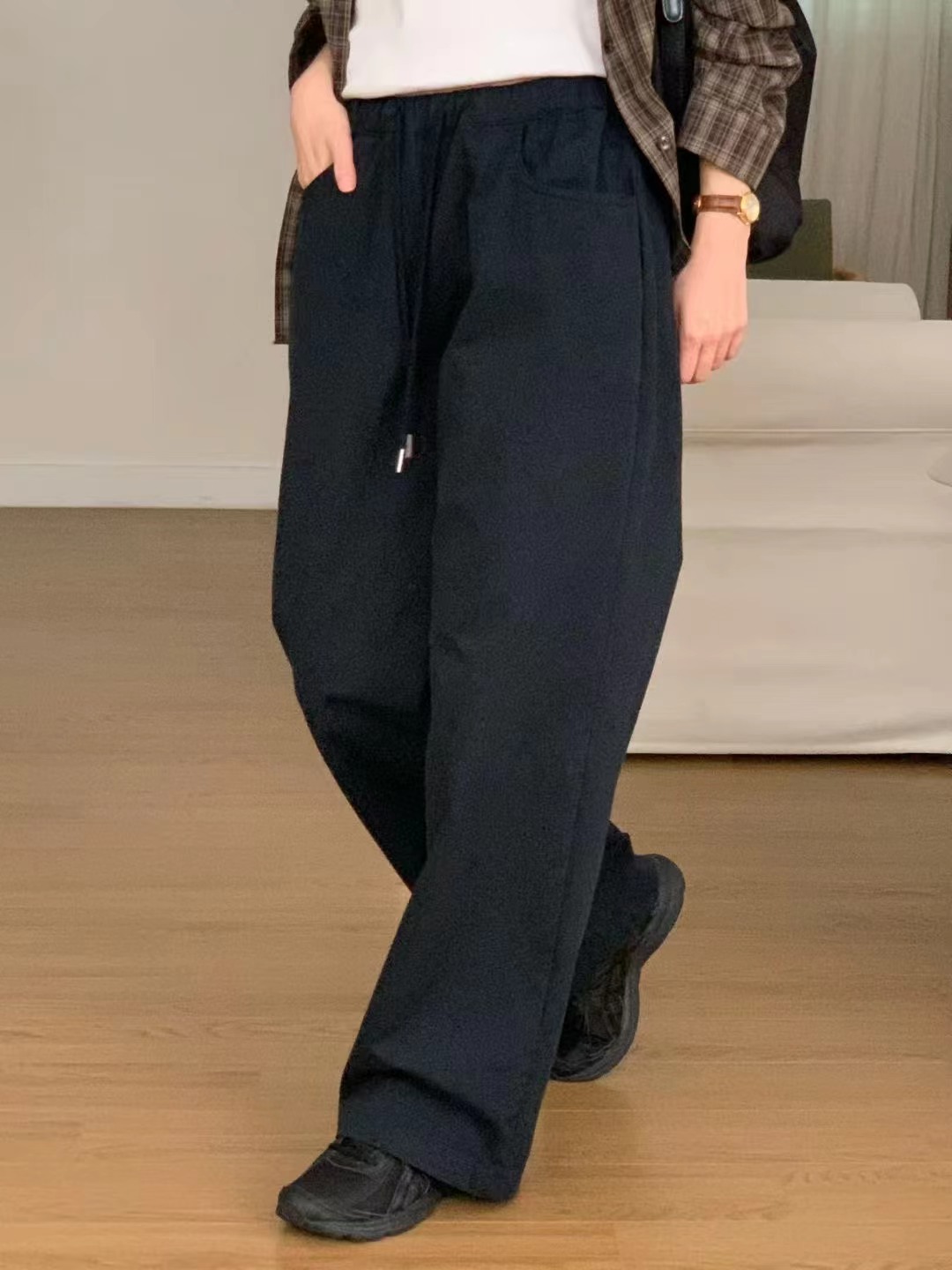 BILLOW東大門㊣實拍女士新款25秋冬時尚熱賣休閑休閑褲水洗棉BILLOW休閑褲