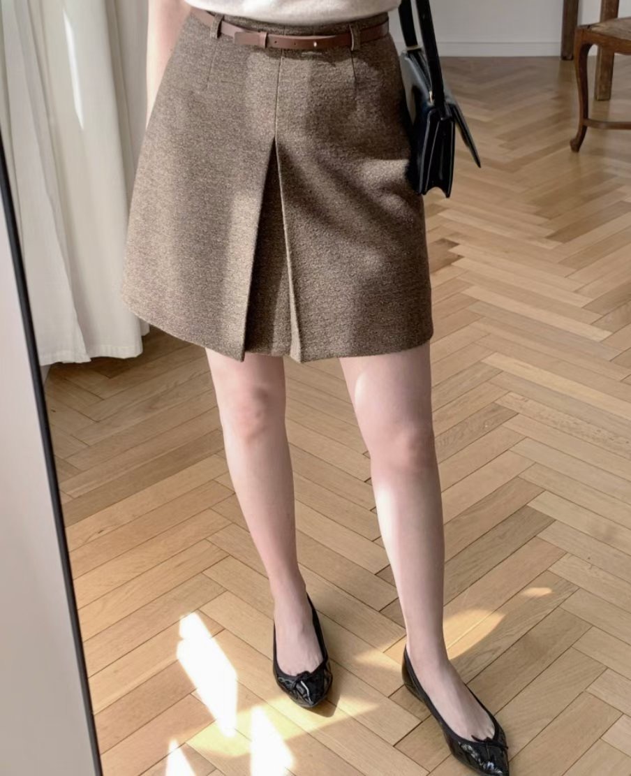 vol-ant東大門㊣實拍女裝新品職業人氣休閑熱賣短裙不含腰帶VOLANT短裙圖色1