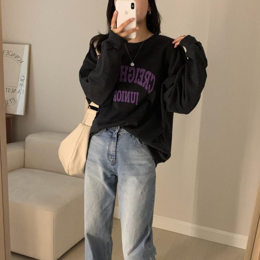 HELLO JINI韓國直郵㊣女士新款職業真品時尚人氣25秋冬衛衣HELLO JINI衛衣