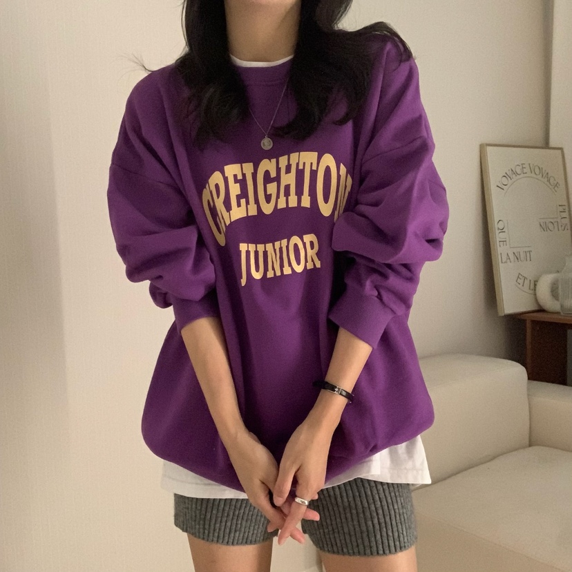 HELLO JINI韓國直郵㊣女士新款職業真品時尚人氣25秋冬衛衣HELLO JINI衛衣圖色1