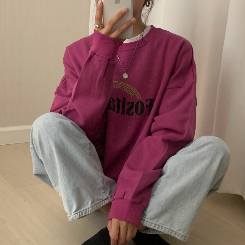 HELLO JINI東大門㊣代購女裝新品職業真品25秋冬熱賣休閑衛衣HELLO JINI衛衣