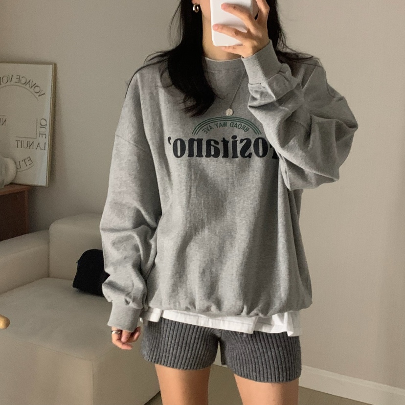 HELLO JINI東大門㊣代購女裝新品職業真品25秋冬熱賣休閑衛衣HELLO JINI衛衣