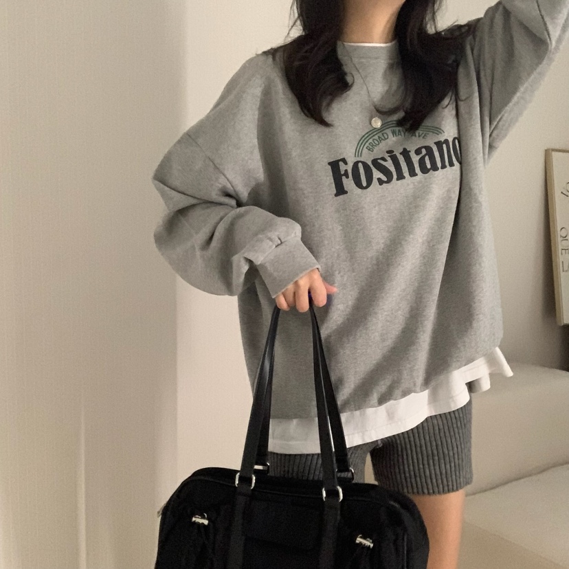 HELLO JINI東大門㊣代購女裝新品職業真品25秋冬熱賣休閑衛衣HELLO JINI衛衣