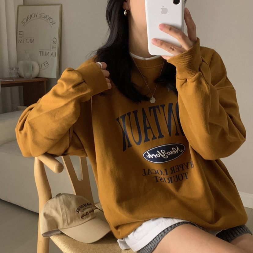 HELLO JINI韓國直郵㊣女裝新品推薦休閑人氣職業真品熱賣衛衣HELLO JINI衛衣