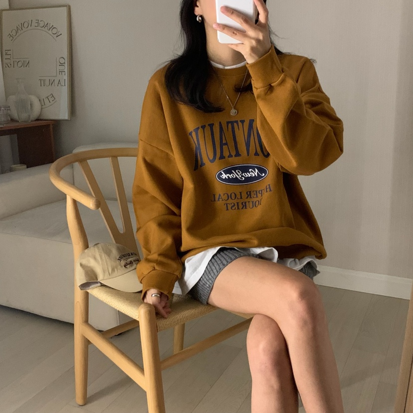 HELLO JINI韓國直郵㊣女裝新品推薦休閑人氣職業真品熱賣衛衣HELLO JINI衛衣