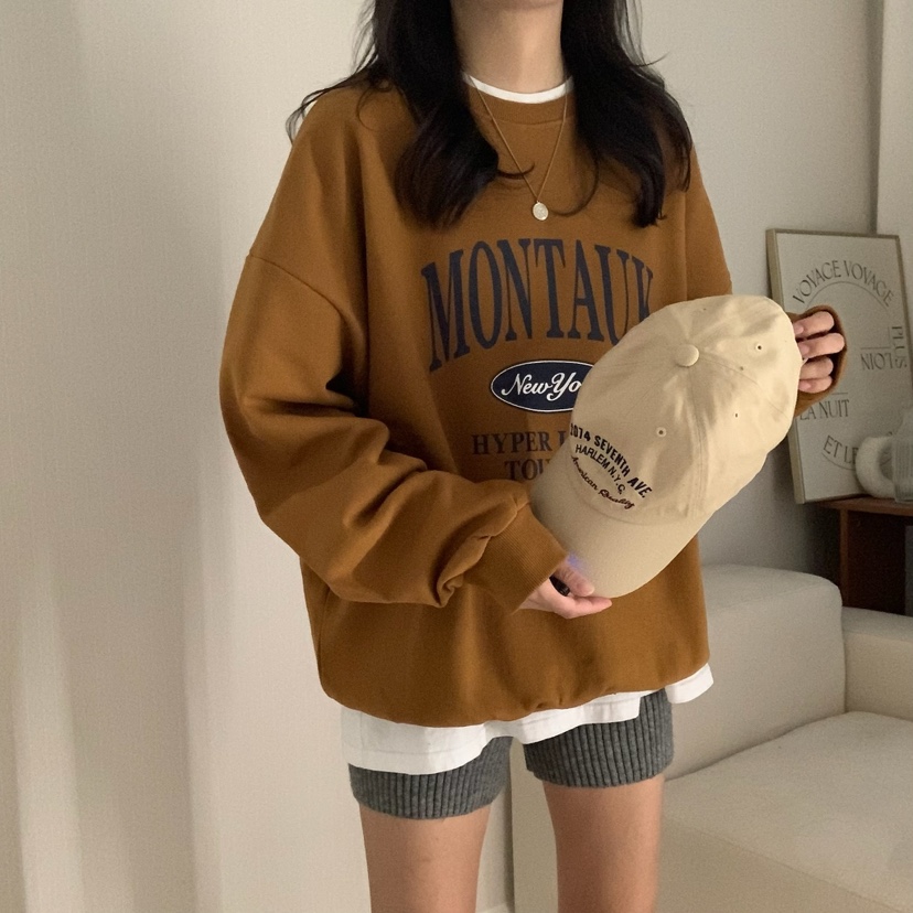 HELLO JINI韓國直郵㊣女裝新品推薦休閑人氣職業真品熱賣衛衣HELLO JINI衛衣