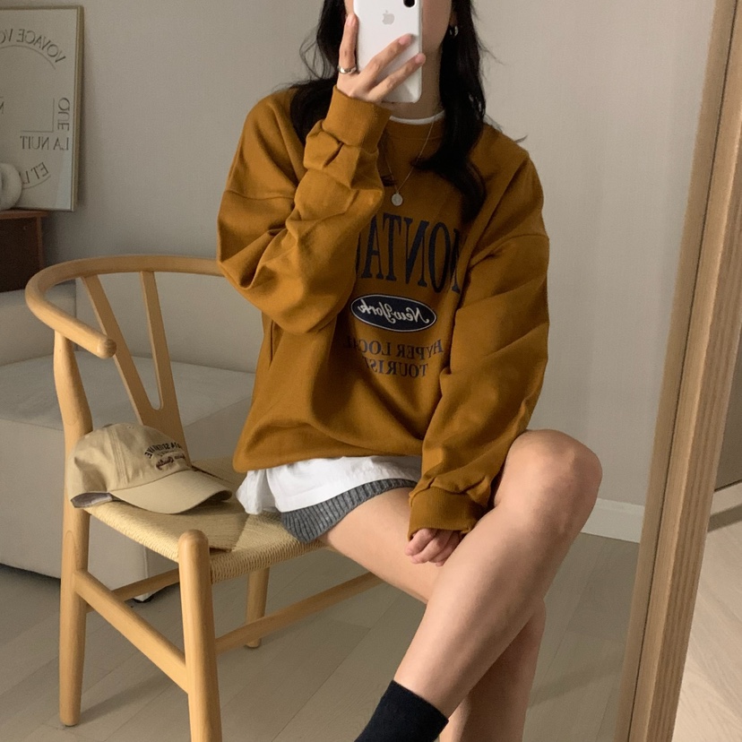 HELLO JINI韓國直郵㊣女裝新品推薦休閑人氣職業真品熱賣衛衣HELLO JINI衛衣