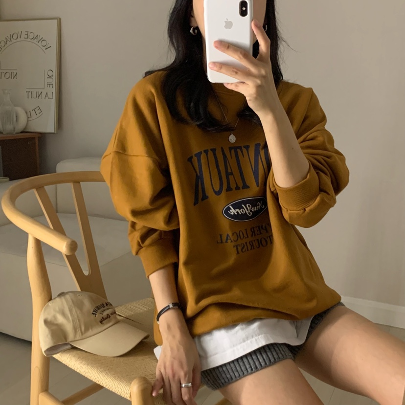 HELLO JINI韓國直郵㊣女裝新品推薦休閑人氣職業真品熱賣衛衣HELLO JINI衛衣