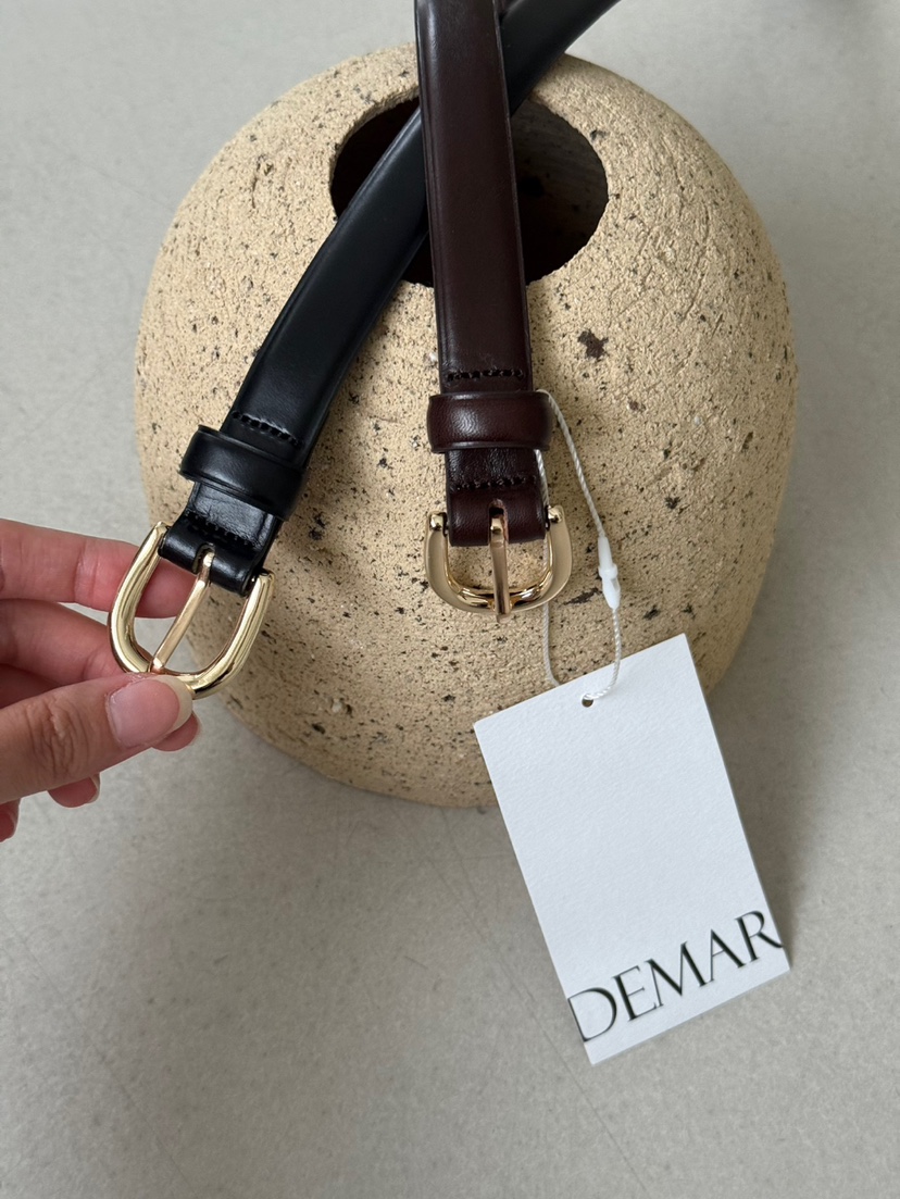 DEMAR韓國代購㊣女裝新款人氣熱賣真品休閑時尚25秋冬腰帶牛皮DEMAR腰帶