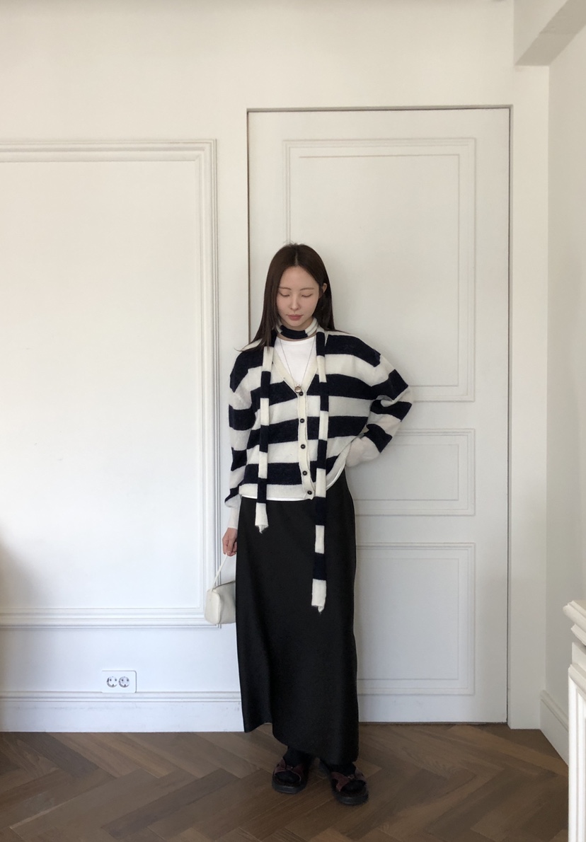THE ABLE韓國代購㊣女裝新品真品熱賣職業時尚針織衫含圍巾THE ABLE/TA針織衫