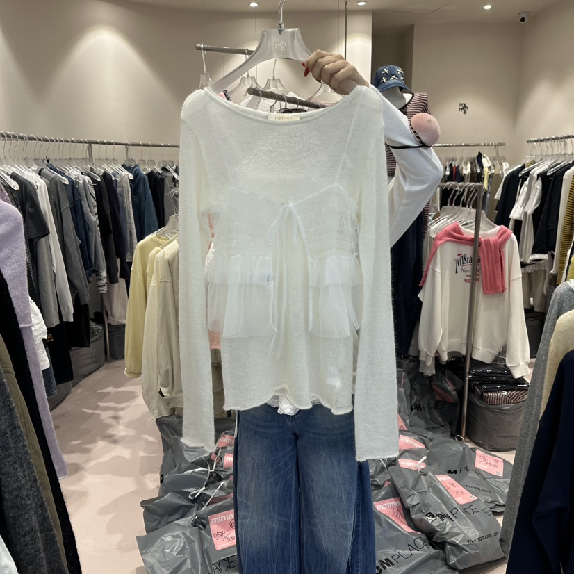 MIMME韓國代購㊣女士新品時尚職業人氣25秋冬吊帶背心不含內搭MIMME吊帶/背心圖色1