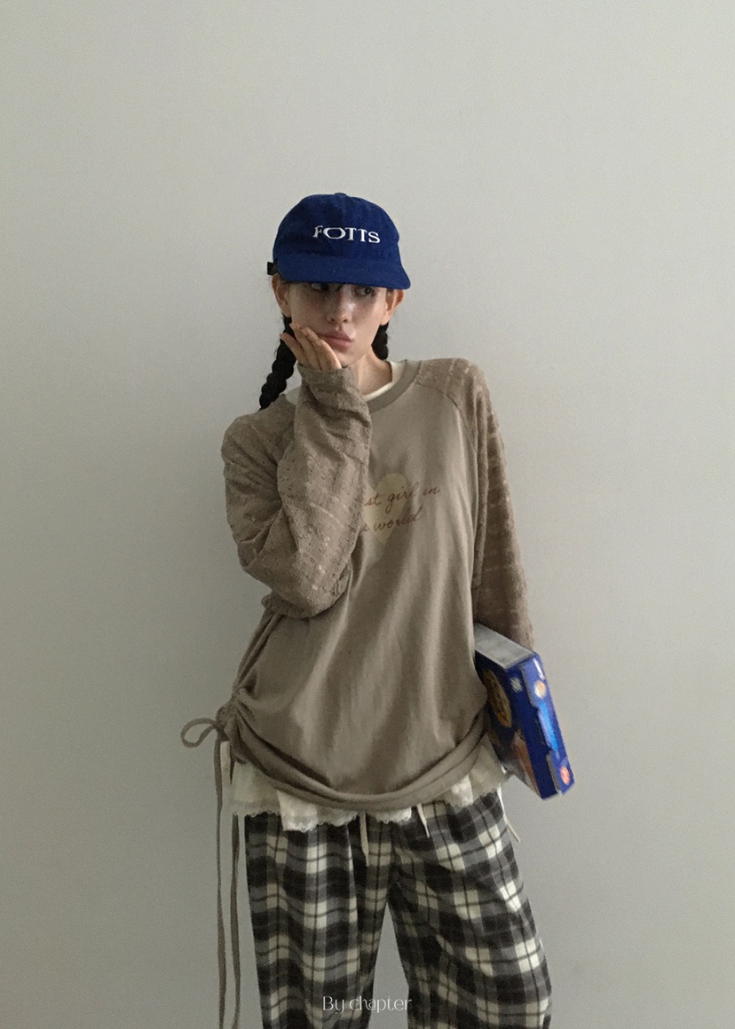 BY CHAPTER東大門㊣直郵女士新款25秋冬人氣推薦職業長袖T恤BY Chapter長袖T恤
