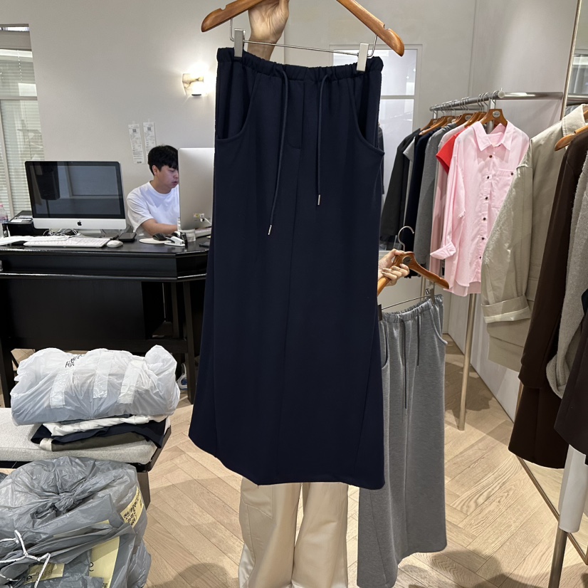 BRUSH-P東大門㊣直郵女士新款休閑推薦人氣真品職業25秋冬長裙BRUSH-P長裙圖色2