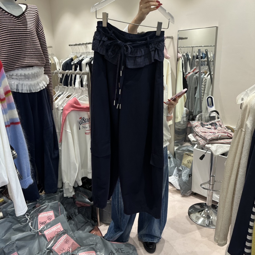 MIMME東大門㊣代購女裝新品職業推薦25秋冬熱賣真品時尚休閑褲MIMME休閑褲圖色1
