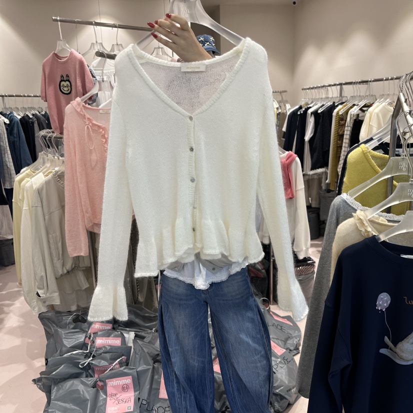 MIMME東大門㊣代購女士新款時尚真品職業人氣休閑針織衫羊毛MIMME針織衫圖色1