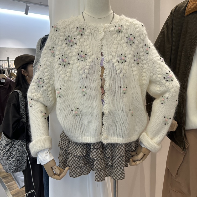 MIMME東大門㊣直郵女裝新品真品休閑推薦25秋冬毛衣不含內搭MIMME毛衣圖色1