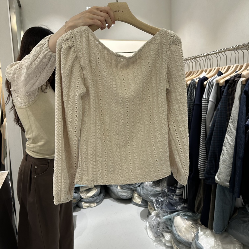 BERTHA東大門㊣實拍女士新品職業時尚推薦人氣熱賣25秋冬長袖T恤BERTHA長袖T恤圖色2