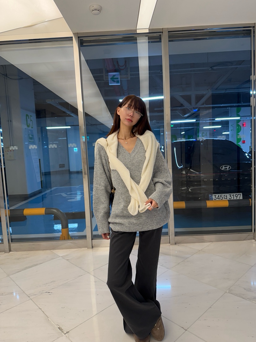 LUMIPLE東大門㊣實拍女士新款25秋冬真品人氣休閑時尚針織衫LUMIPLE針織衫