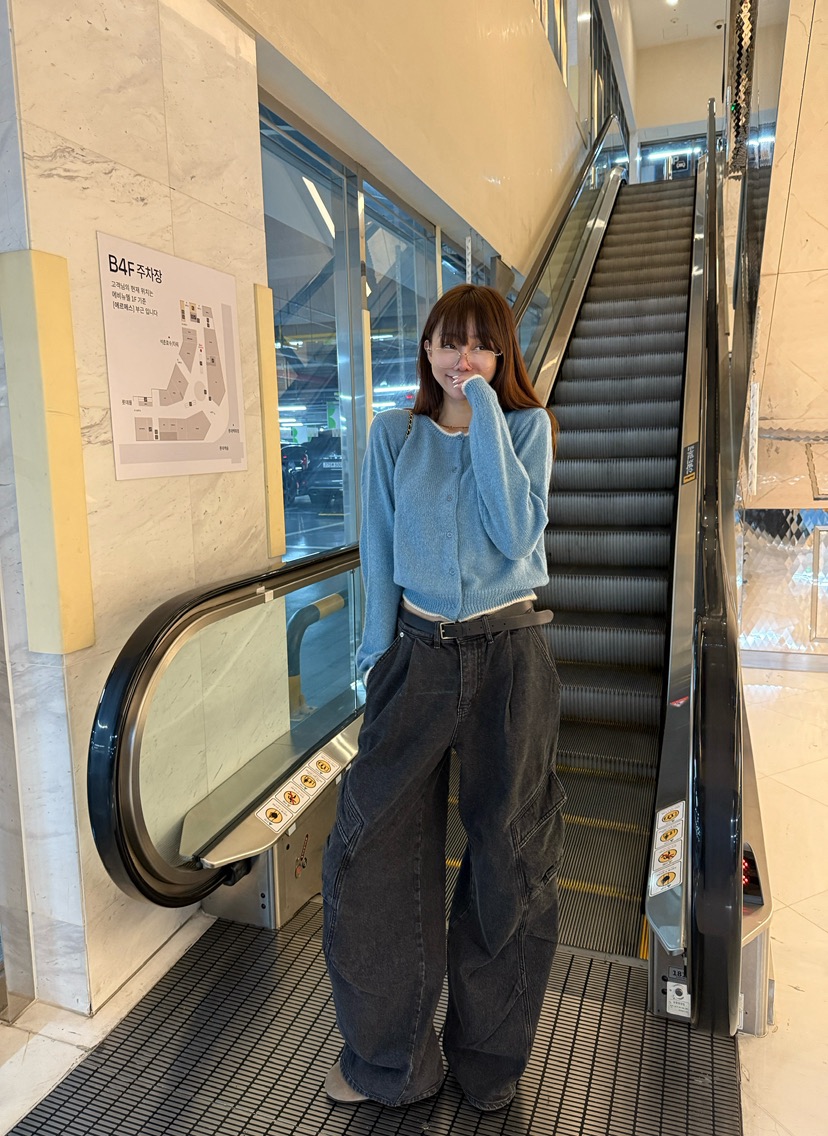LUMIPLE韓國直郵㊣女士新品人氣職業時尚熱賣25秋冬休閑牛仔褲LUMIPLE牛仔褲