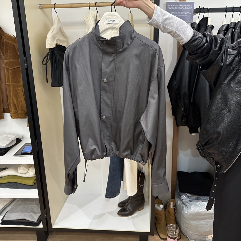 MUYBIEN東大門㊣實拍女裝新品人氣熱賣時尚休閑25秋冬職業夾克MUYBIEN夾克圖色2