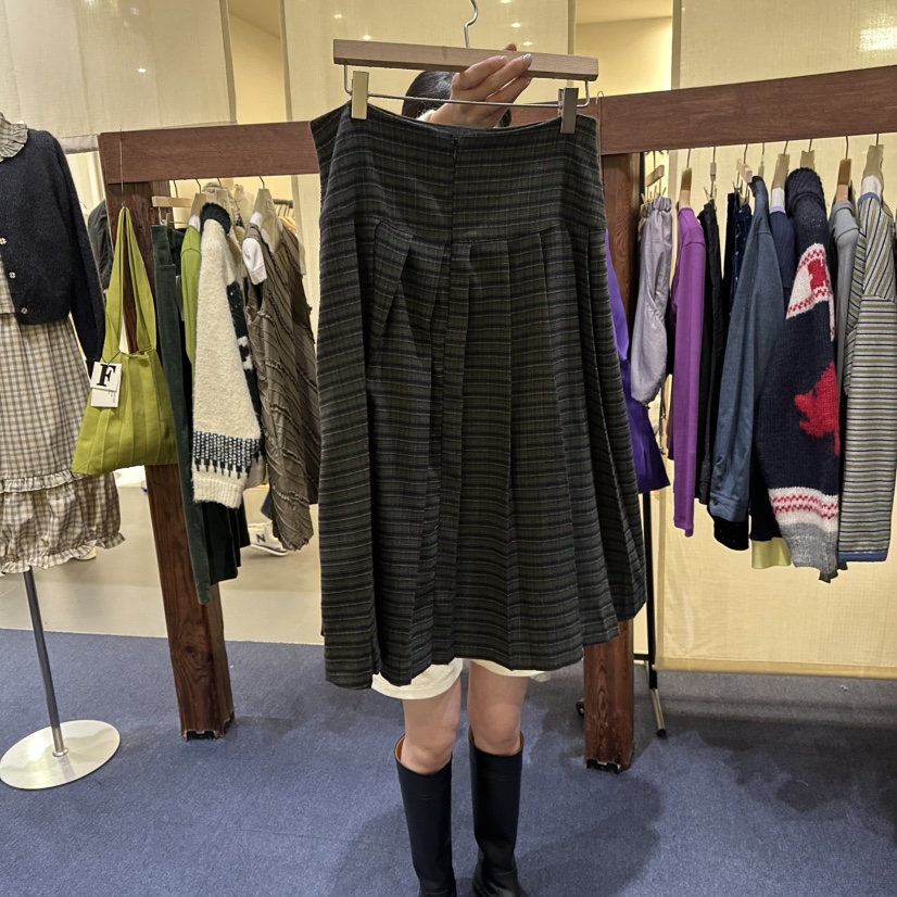 FURE韓國代購㊣女士新品職業真品推薦休閑熱賣時尚長裙羊毛FURE長裙