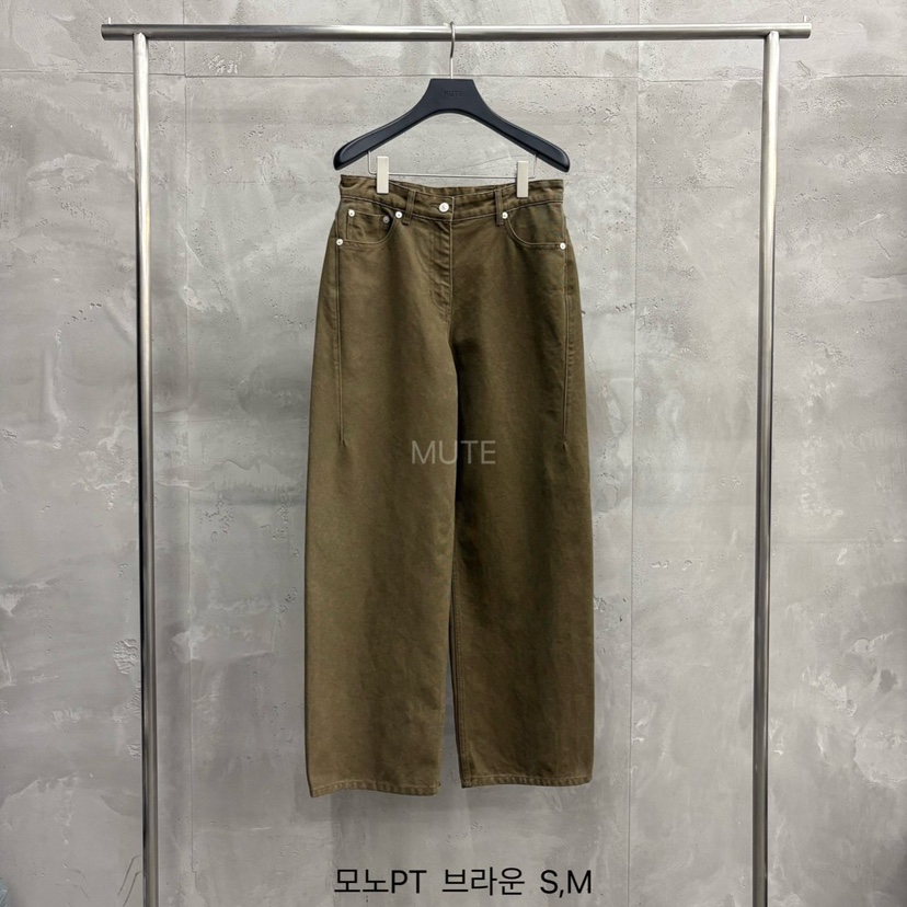 MUTE-P韓國代購㊣女士新品人氣熱賣時尚25秋冬休閑真品休閑褲MUTE休閑褲圖色3
