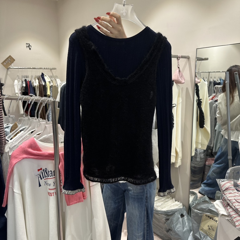 MIMME東大門㊣代購女士新款熱賣真品職業吊帶背心不含內搭羊毛MIMME吊帶/背心圖色3