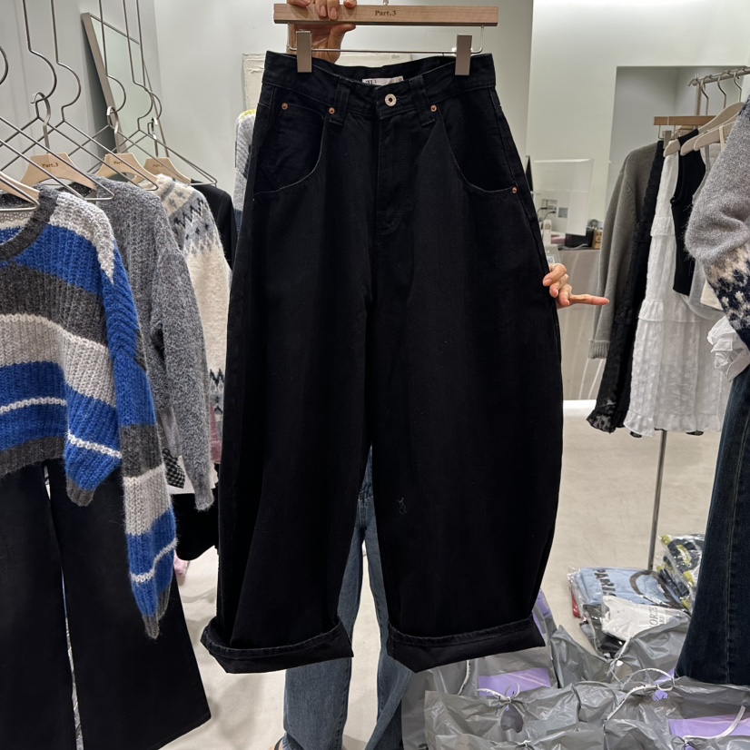 PART3東大門㊣實拍女士新品職業人氣25秋冬休閑熱賣牛仔褲腰帶Part.3牛仔褲圖色1