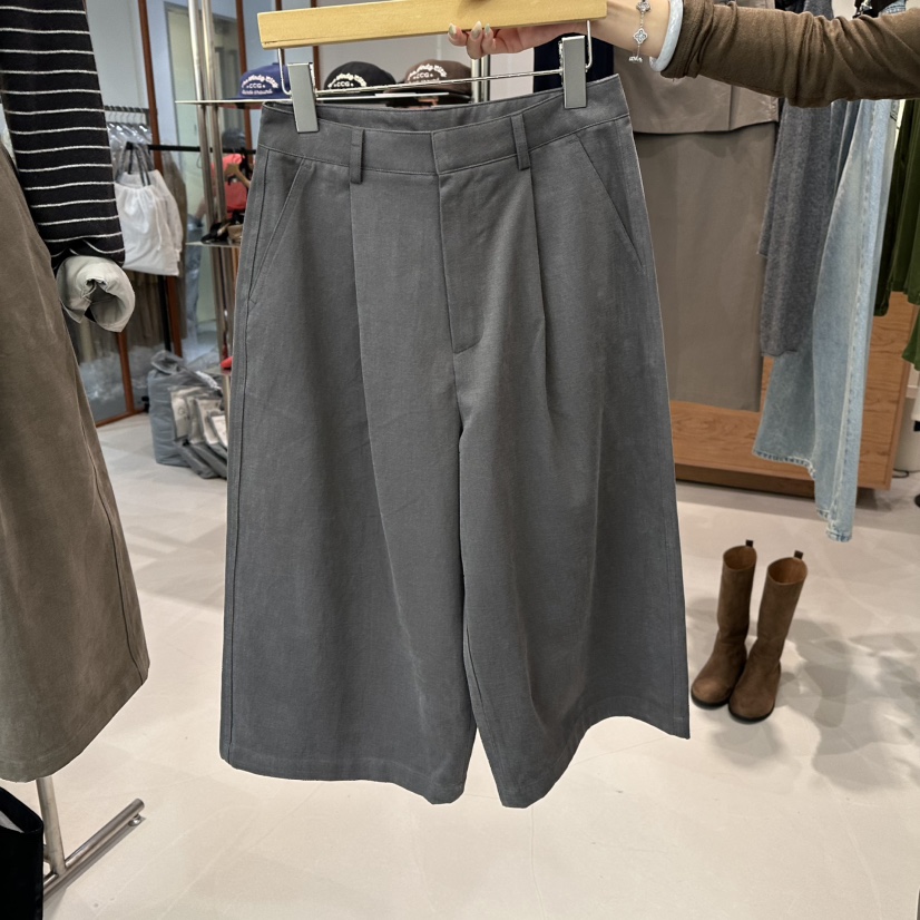 ANDMORE BUTTON東大門㊣代購女士新品25秋冬推薦短褲不含腰帶ANDMORE BUTTON短褲圖色2