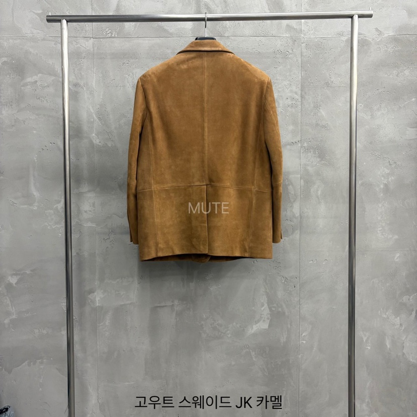 MUTE-P東大門㊣代購女裝新品人氣25秋冬熱賣夾克山羊絨面革MUTE夾克