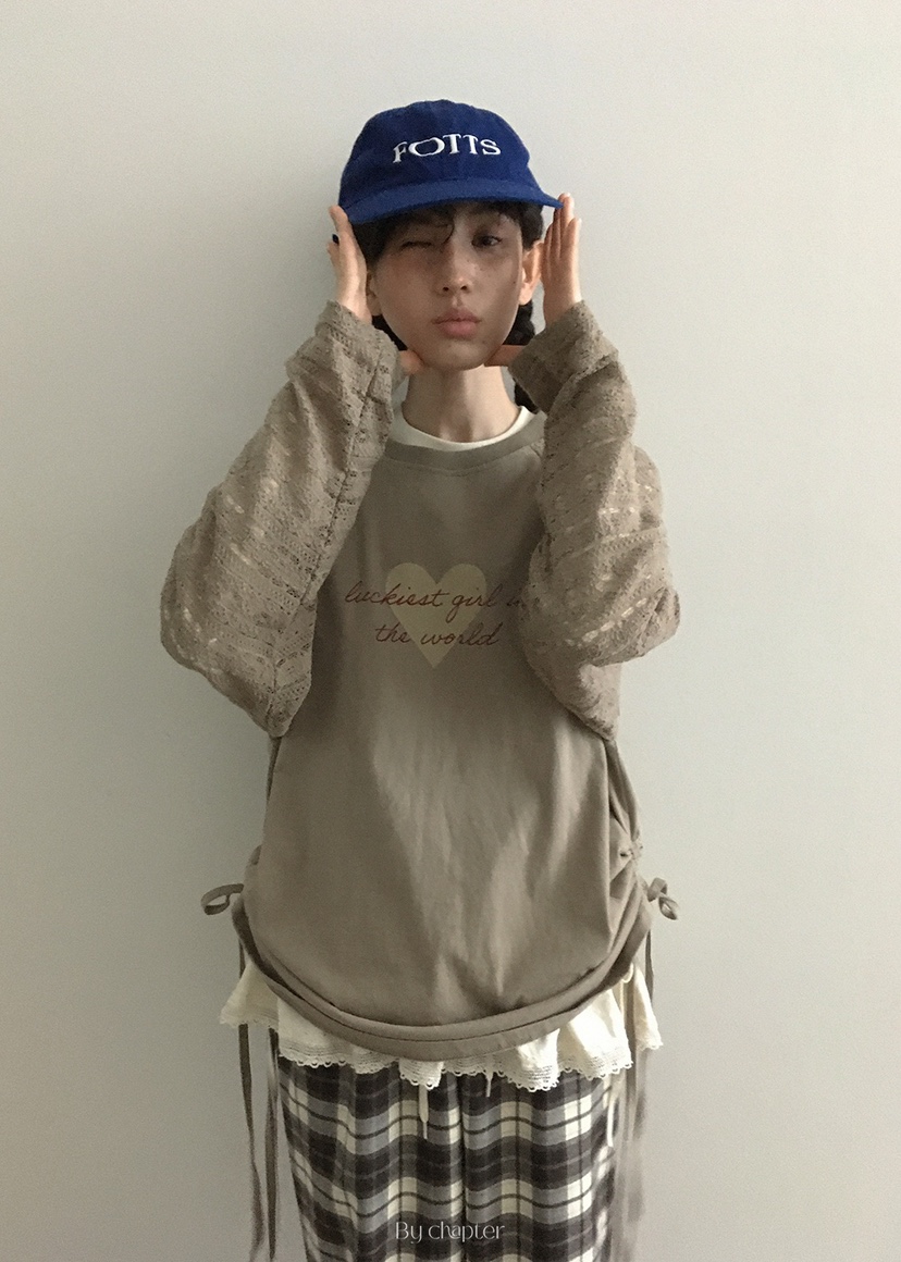 BY CHAPTER東大門㊣代購女裝新款25秋冬時尚人氣長袖T恤口袋BY Chapter長袖T恤