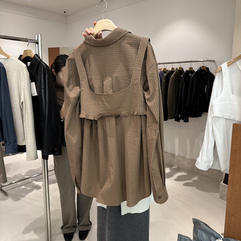 ANDMORE BUTTON東大門㊣直郵女士新款時尚職業套裝兩件套套裝ANDMORE BUTTON套裝