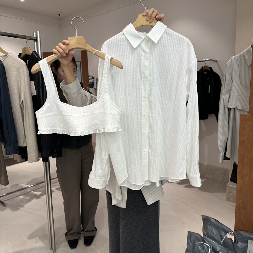 ANDMORE BUTTON東大門㊣直郵女士新款時尚職業套裝兩件套套裝ANDMORE BUTTON套裝圖色1