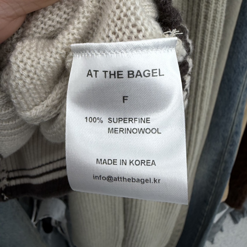 AT THE BAGEL東大門㊣直郵女士新款職業熱賣人氣休閑針織衫AT THE BAGEL針織衫