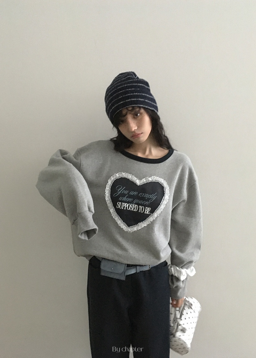 BY CHAPTER韓國代購㊣女裝新品休閑熱賣時尚人氣25秋冬衛衣BY Chapter衛衣圖色1