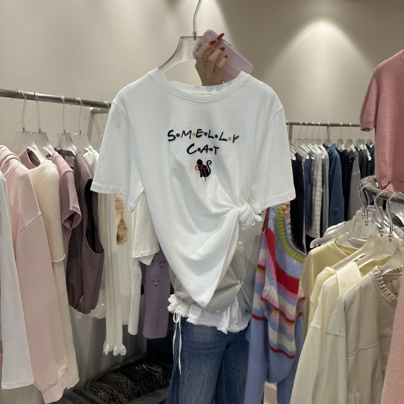MIMME韓國直郵㊣女裝新款人氣推薦職業熱賣25秋冬休閑時尚T恤MIMMET恤圖色1