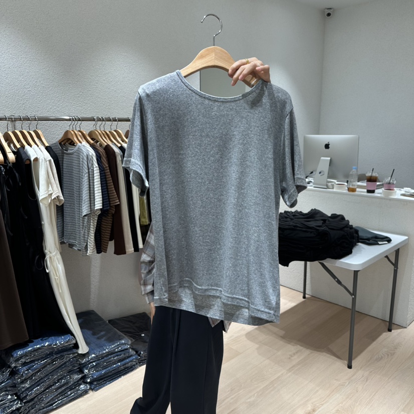 EPIC-S東大門㊣直郵女裝新品推薦熱賣休閑職業T恤天絲羊毛EPIC-ST恤圖色3