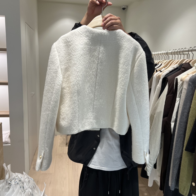 LIFFEY韓國直郵㊣女裝新品真品人氣推薦休閑職業夾克羊毛花呢LIFFEY夾克