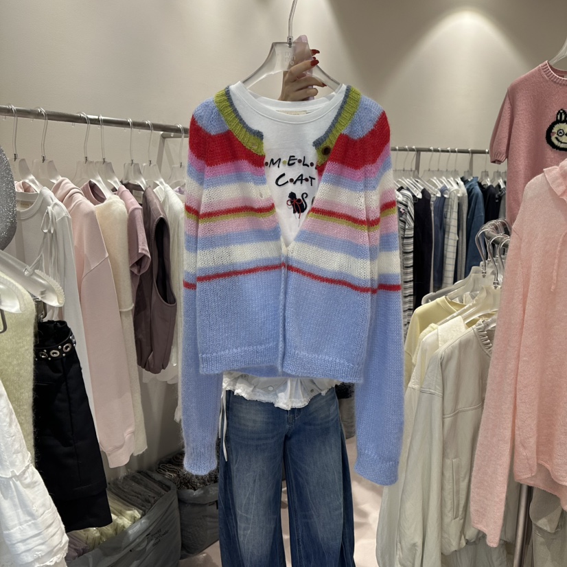 MIMME東大門㊣實拍女士新品25秋冬推薦夾克不含內搭羊毛開衫MIMME夾克圖色1