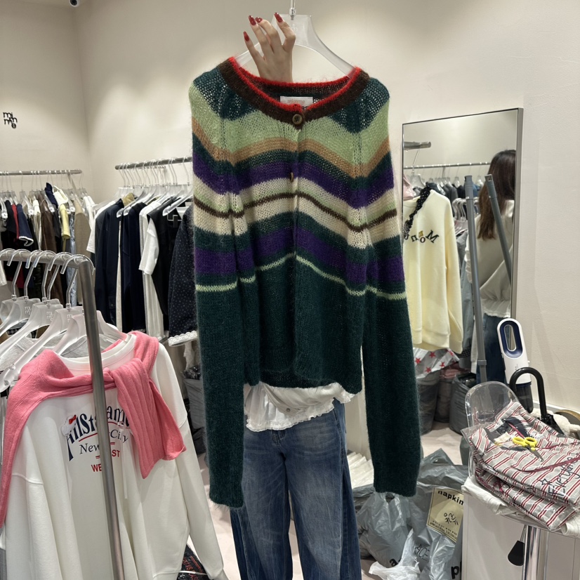 MIMME東大門㊣實拍女士新品25秋冬推薦夾克不含內搭羊毛開衫MIMME夾克圖色2