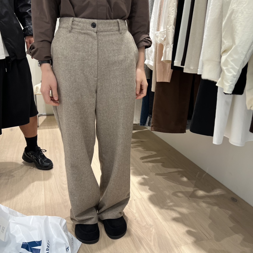 LIFFEY韓國代購㊣女士新品熱賣真品職業推薦25秋冬人氣休閑褲LIFFEY休閑褲圖色1