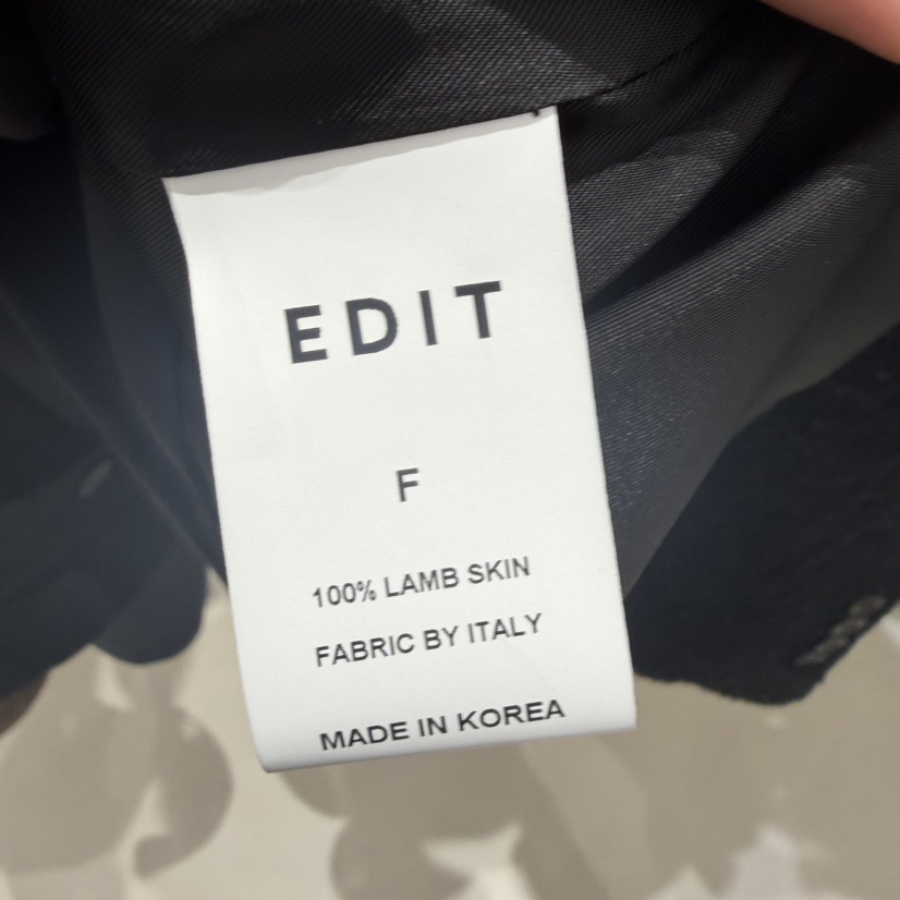 EDIT韓國代購㊣女士新品25秋冬人氣休閑熱賣時尚真品馬甲皮革EDIT馬甲