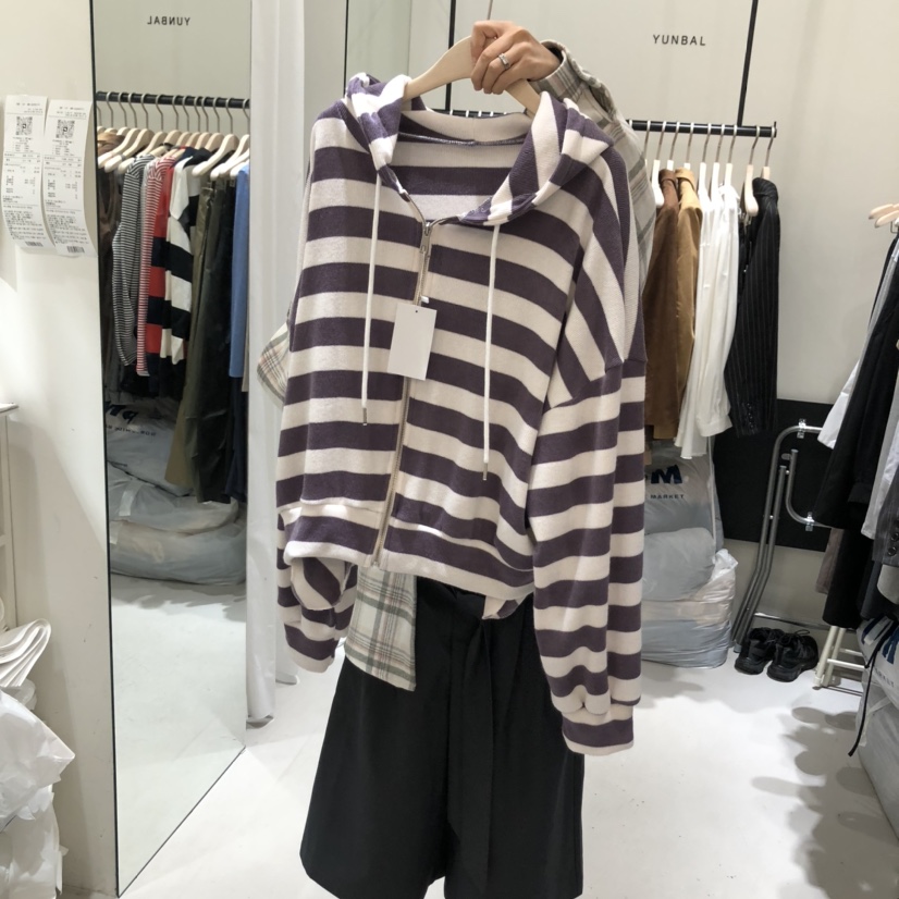 YUNBAL東大門㊣實拍女裝新品熱賣真品人氣時尚職業夾克拉鏈YUNBAL夾克圖色2