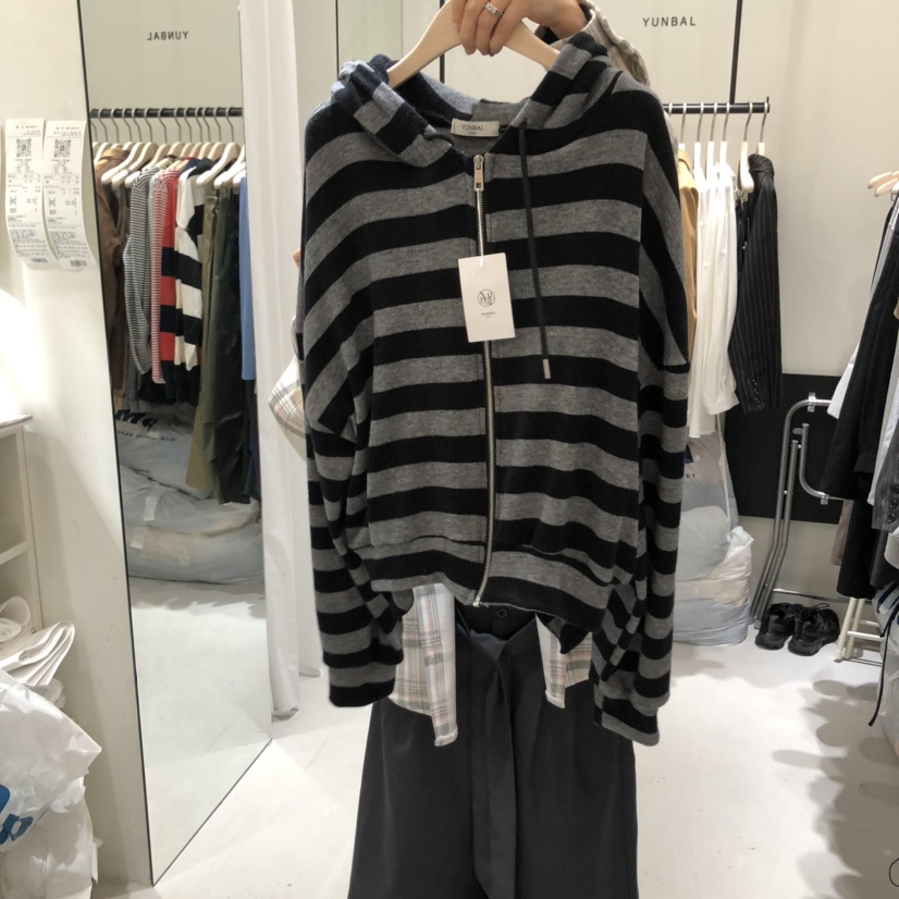 YUNBAL東大門㊣實拍女裝新品熱賣真品人氣時尚職業夾克拉鏈YUNBAL夾克圖色3